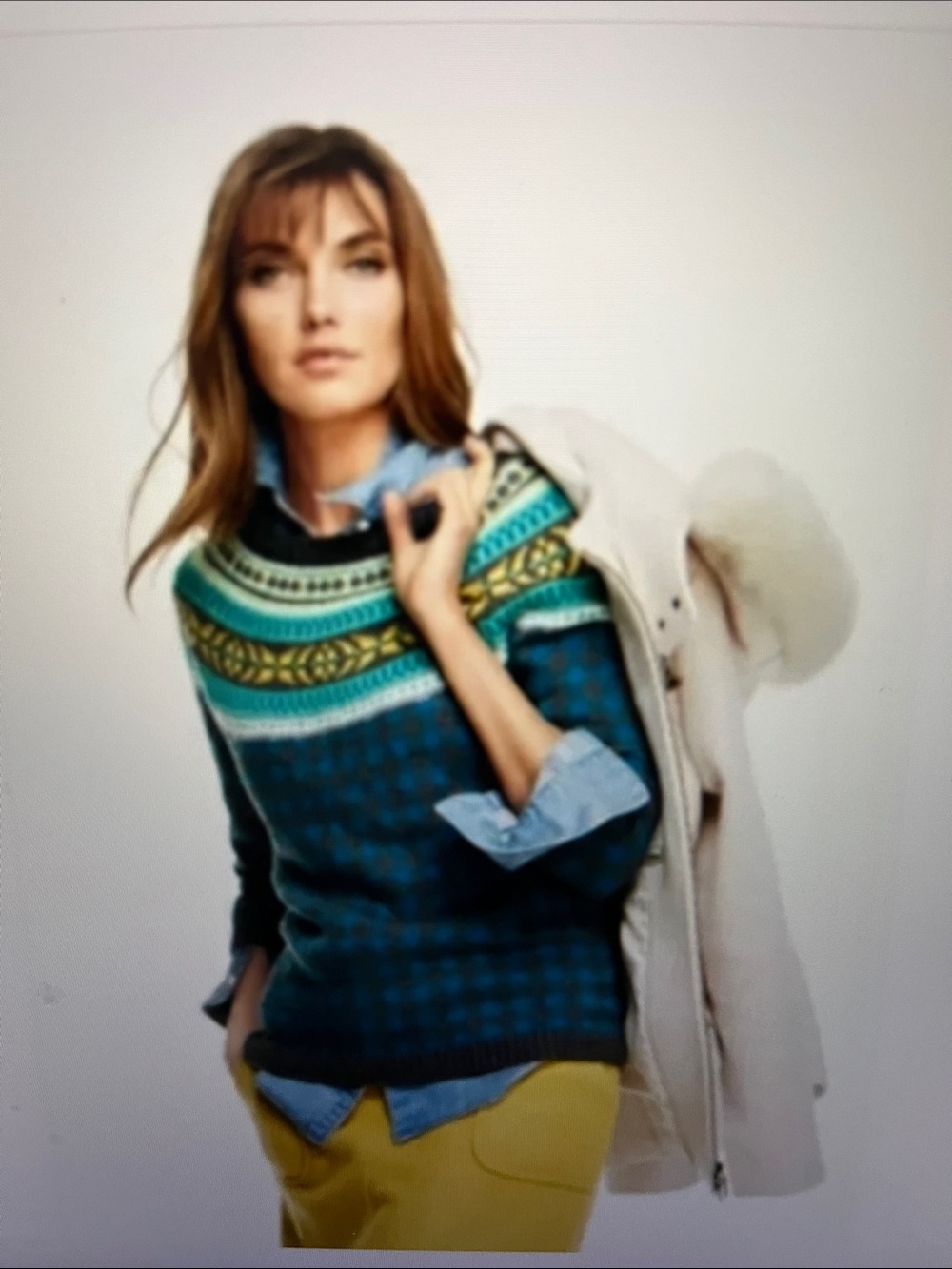 NWOT Talbots Fair Isle Nordic Sweater - Picture 3 of 9